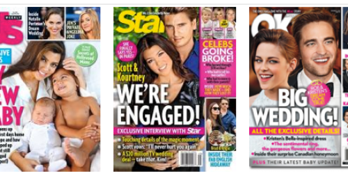 *HOT* One Year Subscription to 3 Entertainment Magazines Only $39.99 – Just 26¢ Per Issue (Today Only)