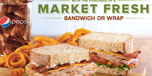 Arby’s: Free Small Drink & Small Curly Fries with Market Fresh Sandwich or Wrap Purchase