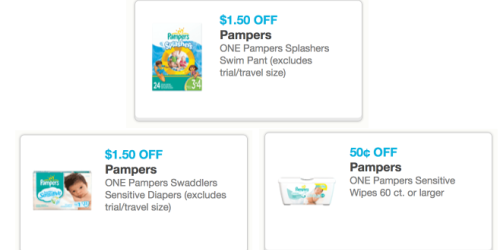 5 New & High Value Pampers Coupons = Nice Deals at Walmart, CVS and Rite Aid