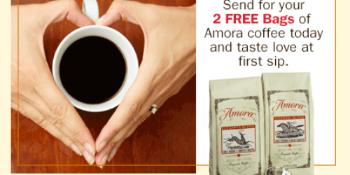 2 FREE Bags Of Amora Coffee & FREE Silver-Plated Coffee Scoop Only $4.95 Shipped