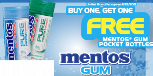 Rare Buy 1 Get 1 Free Mentos Pocket Bottles Coupon = Great Deals at Walgreens & Rite Aid