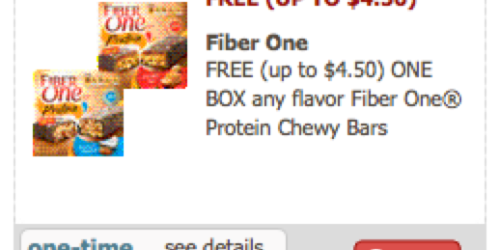 Safeway & Affiliates: FREE Box Of Fiber One Protein Chewy Bars (Just for U Members)