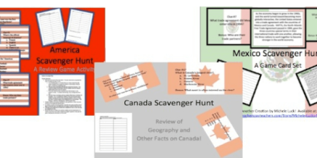 Educents: Free Social Studies Scavenger Hunt Set Download ($13.80 Value!) – Great for Teachers