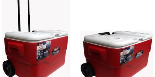 Walmart.com: Coleman Xtreme 50-Quart Wheeled Cooler in Red Only $25 + FREE Store Pickup