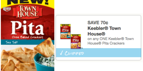 New $0.70/1 Keebler Town House Pita Crackers Coupon = Only $1.29 at Kroger Stores