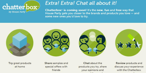 New Chatterbox by House Party Program: Review Products, Share Samples w/ Friends + More