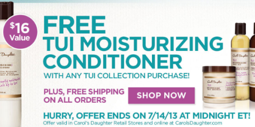 Carol’s Daughter: *HOT* Tui Moisturizing Shampoo AND Conditioner Only $3 Shipped ($29 Value!)