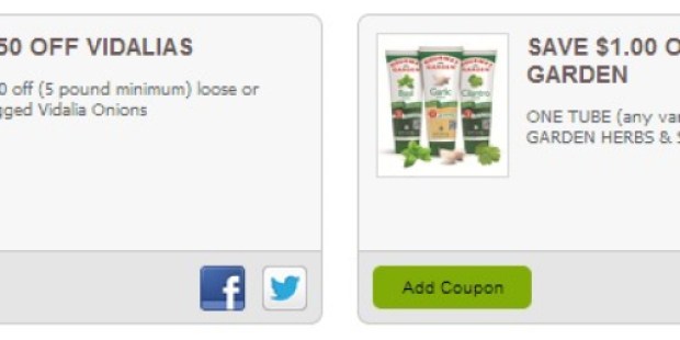 Rare $0.50 off Loose or Bagged Vidalia Onions (5 lb minimum) Coupon + More