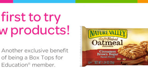FREE Nature Valley Soft Baked Oatmeal Squares Bar Sample (1st 10,000 Box Tops for Education Members!)