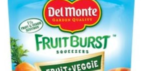 High Value $1/1 Del Monte Fruit Burst Squeezers Coupon = Only $0.42 Per Pouch at Walmart