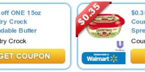 Coupons.com: 2 New Country Crock Spreadable Butter Coupons (+ Walmart Deal Scenarios)