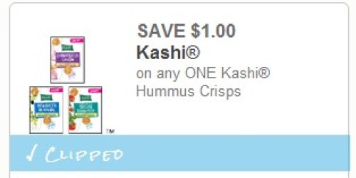 High Value $1/1 Kashi Hummus Crisps Coupon = Only $1.68 Per Bag at Walmart