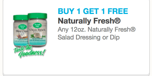 Rare Buy 1 Get 1 FREE Naturally Fresh Salad Dressing or Dip Coupon