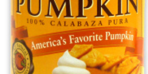 Walgreens: Libby’s Canned Pumpkin as Low as Only $0.49 Each (Starting 11/3)