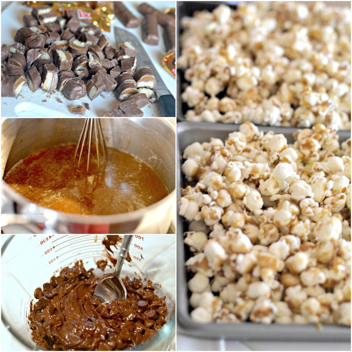 twix caramel popcorn recipe – the steps to make the Twix popcorn recipe