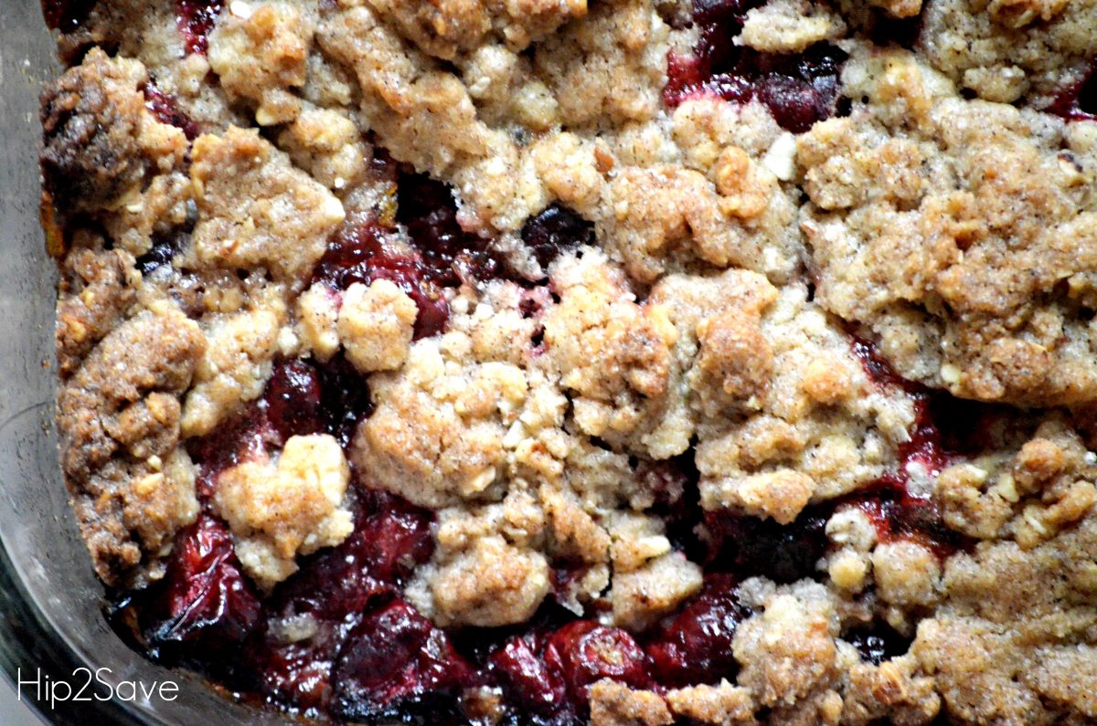 Pan of Cranberry Crumb Bars Hip2Save