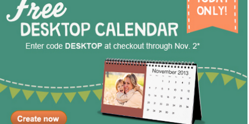Walgreens: Desktop Calendar $5.99 Shipped (Today Only) + Free 8×10 Photo Collage Still Available
