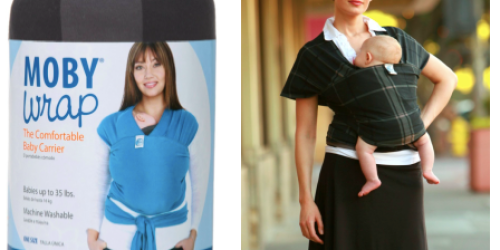 Amazon: Popular Moby Wrap Baby Carrier Only $20 (Best Price – Regularly $59.95!)