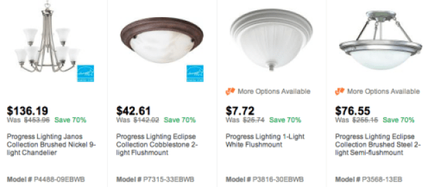 Home Depot Progress Lighting
