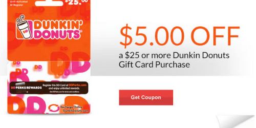 Rite Aid: New Store Coupons ($5 Off $25 Dunkin Donuts Gift Card, $1.50 Off Chapstick + More!)