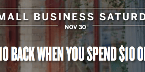 American Express Cardholders: Support Small Business & Get a $10 Credit (Register Your Card Now!)