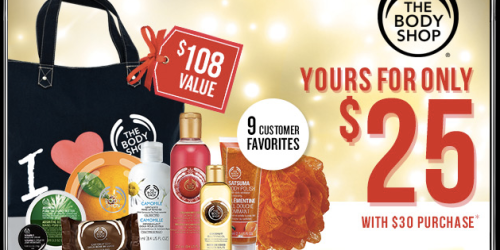 The Body Shop: $25 Tote Bag ($108 Value) w/ $30 Purchase + Entire Store On Sale 3 For $30