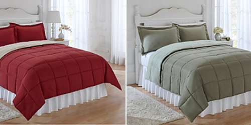 LivingQuarters Reversible Microfiber Down-Alternative Comforter Only $19.97 Shipped (Regularly $160?!)