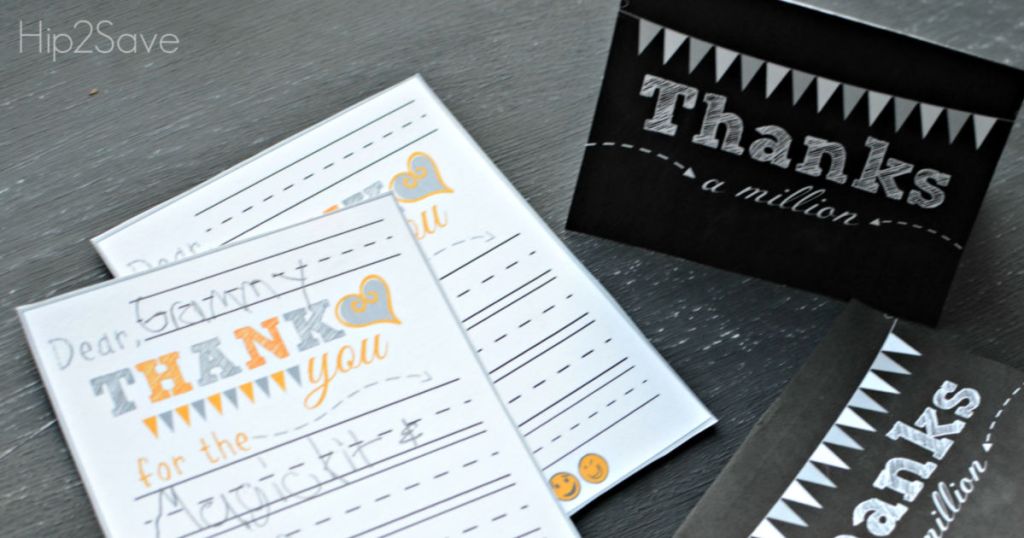 DIY printable Thank you cards