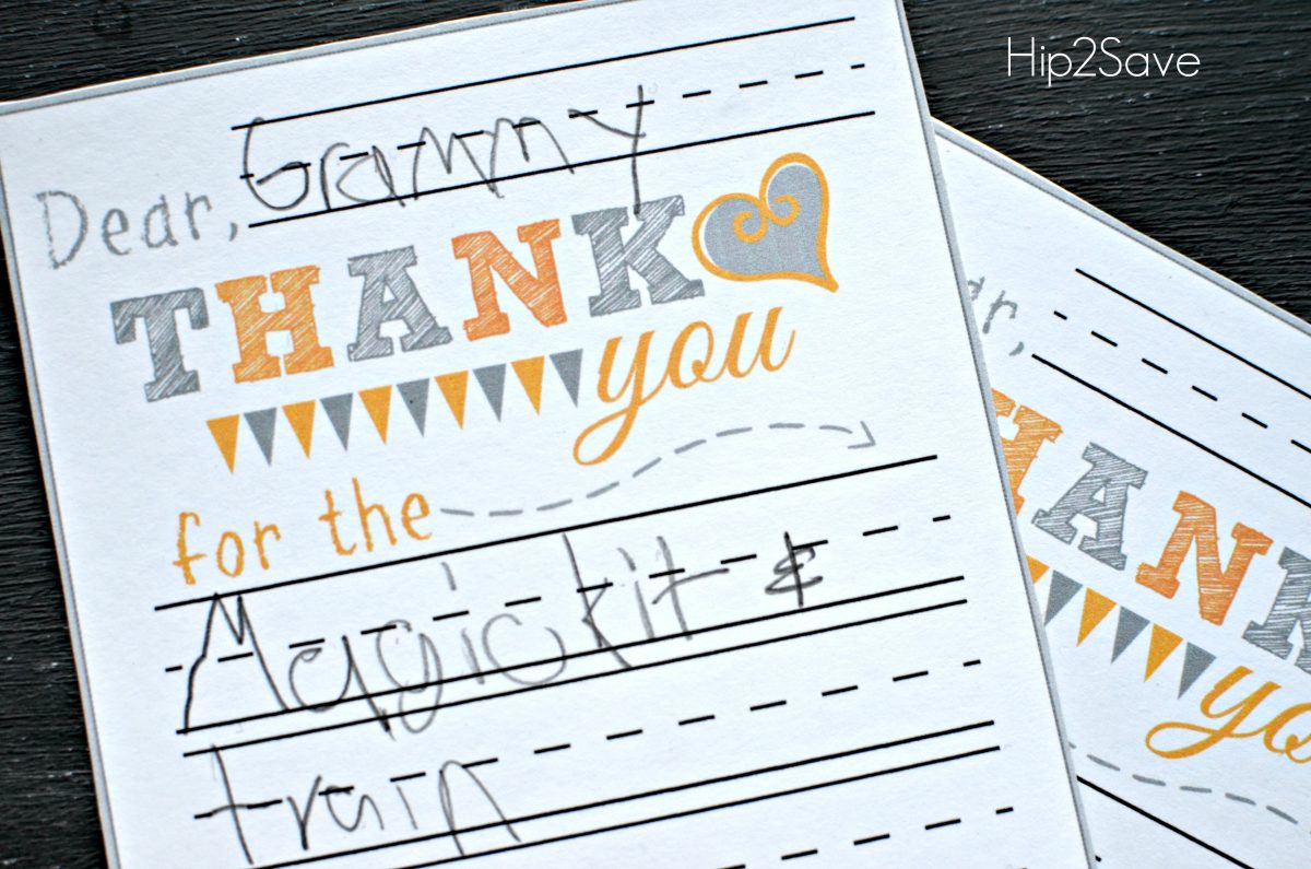 Free Thank You cards just for kids