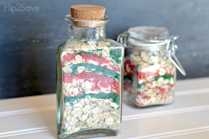 Jars of reindeer food