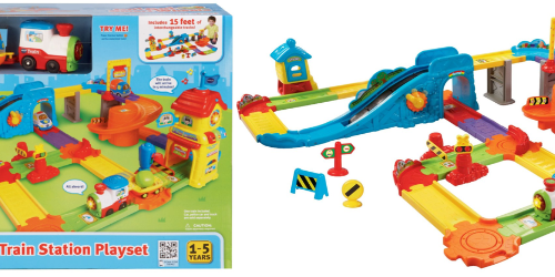 Amazon: Great Deals on VTech Go! Go! Smart Wheels Train Station Playset & Hot Wheels Race Rally Playset