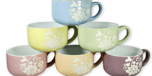 Amazon: 6 Large-Sized Coffee & Soup Mugs Only $7.99 (Just $1.33 Per Large Mug!)