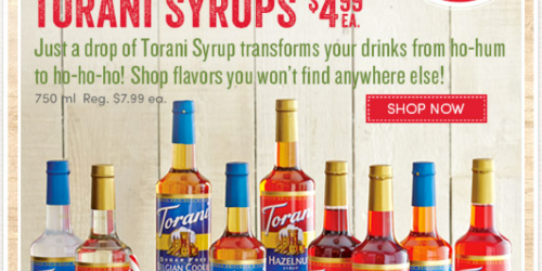 World Market: Torani Syrups, 750 ml Only $4.99 or Less – Reg. $7.99 (Today Only!)