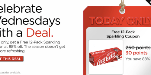 My Coke Rewards Members: *HOT* FREE 12-Pack Soda Coupon Only 30 Points (While Supplies Last!)