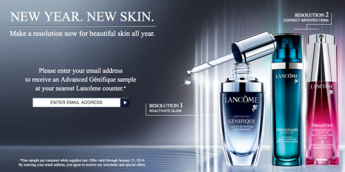 FREE Sample of Lancome Advanced Génifique and the Correcting Serum of Your Choice