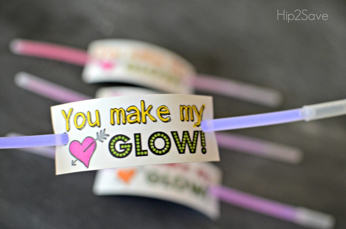 Easy Glow Stick Valentines