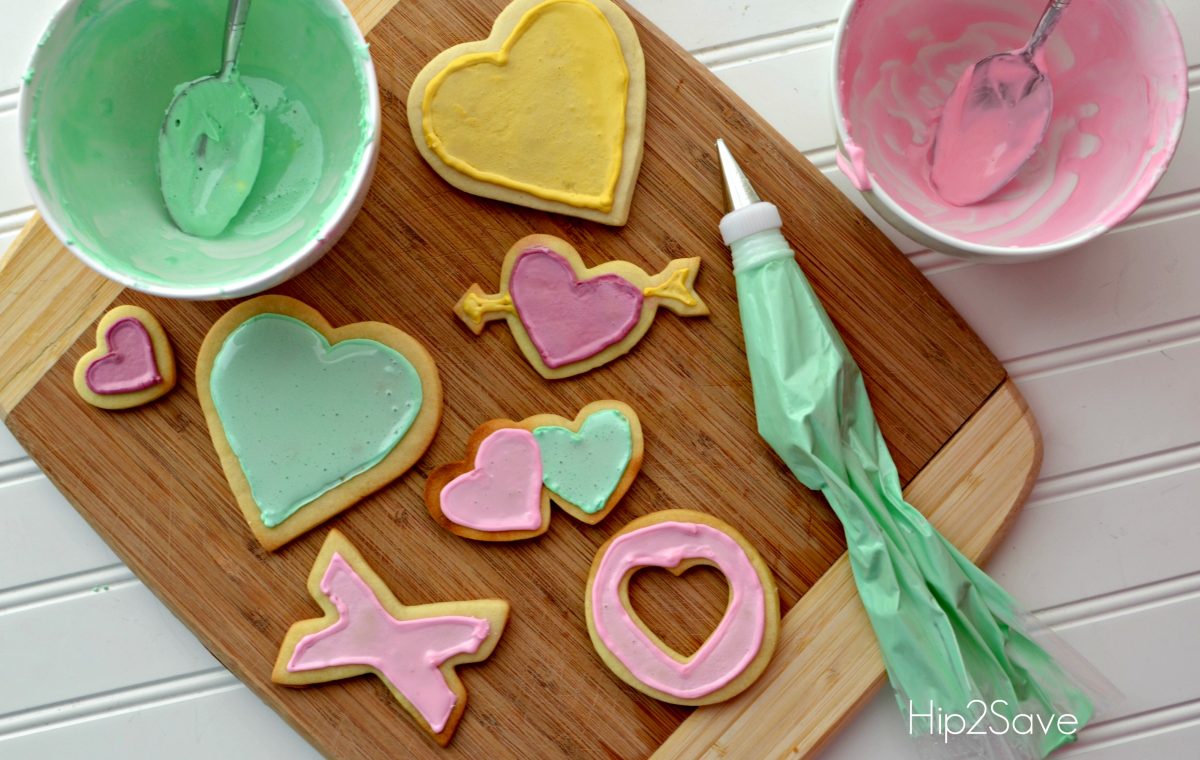 Frosted Valentines Cookies