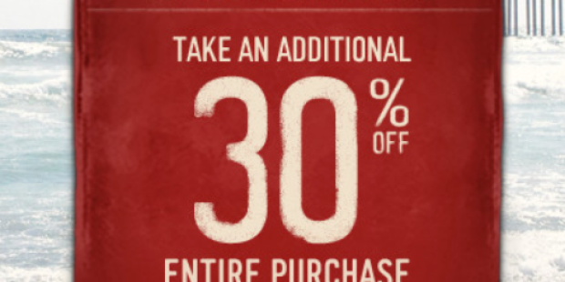 Hollister: Extra 30% Off Code = T-Shirts Only $3.49, Hoodies $20.97 (Reg. $49.95!) + More