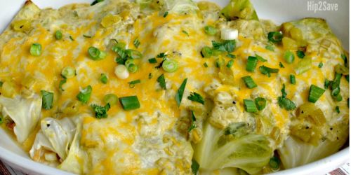 Green Chile Cabbage Enchiladas Recipe