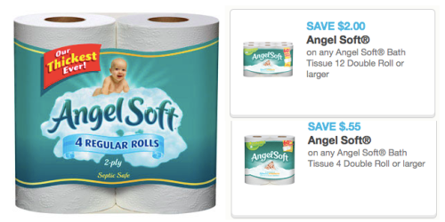*HOT* $2/1 Angel Soft Bath Tissue (12 Double Roll+) Coupon & $0.55/1 4-Pack Coupon = Great Deal at Target
