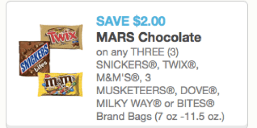 $2/3 Mars Chocolate Brand Coupon Reset = Great Deals at Walgreens, CVS & Rite Aid