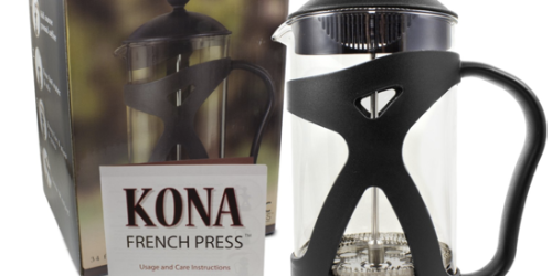Amazon: Kona French Press Only $17.50 (Reg. $70?!) + Bodum French Press Set Only $16.99