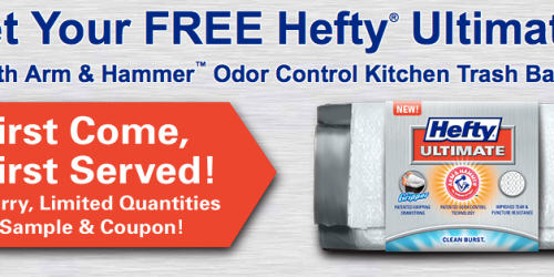 FREE Hefty Ultimate with Arm & Hammer Odor Control Kitchen Bag Sample (1st 50,000!)