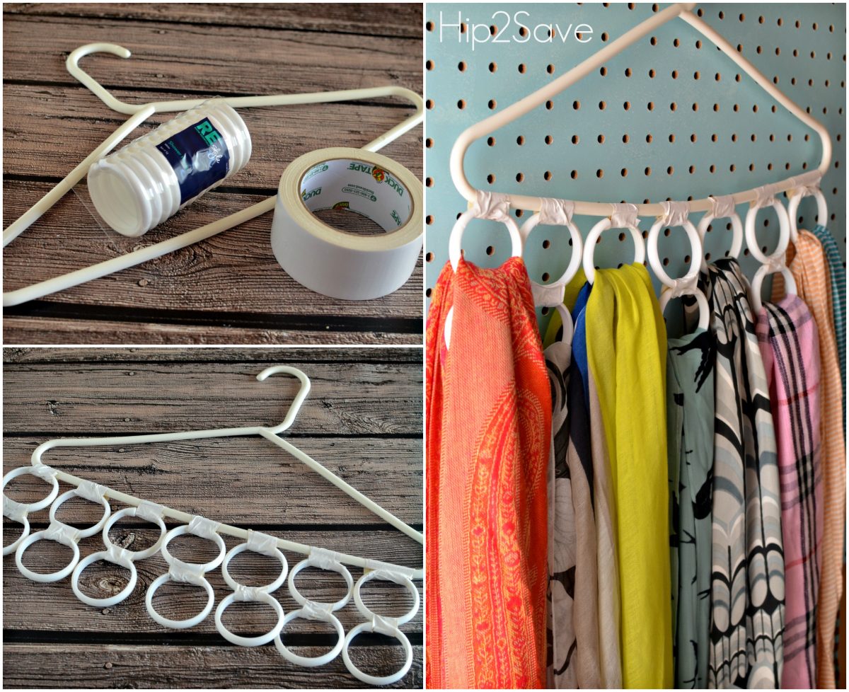 Make a Scarf Organizer Hip2Save