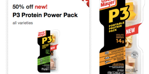 Target: *HOT* 50% Off Oscar Mayer P3 Protein Power Pack Cartwheel Offer = FREE w/ Coupon Stack