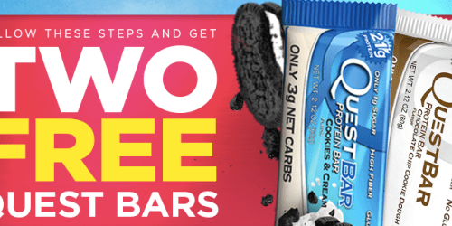 2 FREE Quest Protein Bars (Facebook)