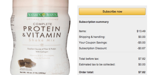 Amazon: Nature’s Bounty Protein Shake Mix Only $7.82 Shipped (Reg. $17.99!) + Walgreens Deal