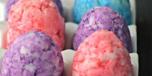 Homemade Easter Egg Shaped Bath Bombs