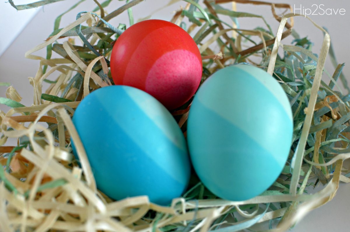 Ombre Dyed Easter Eggs Hip2Save