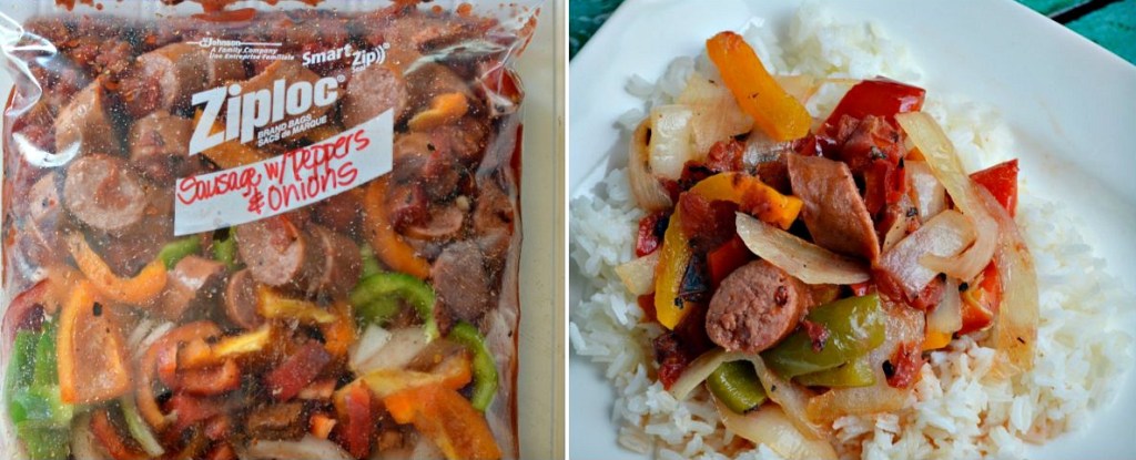 sausage with peppers freezer meal